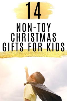 Get some minimalist Christmas gift ideas for kids. There are gifts that aren't toys and gifts that teach kids stuff too!  #nontoys #notoygifts #giftideas #christmasgifts #christmas #christmaspresents #giftsforkids