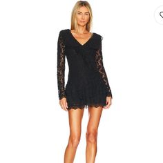 Long Sleeve, Black Lace Mini Dress From Love Shack Fancy Printed Silk Dresses, Elegant Dinner Party, Love Shack Fancy, Black Lace Mini Dress, Ruffle Design, Bohemian Lifestyle, Ruffle Mini Dress, Silk Mini Dress, Lace Ruffle