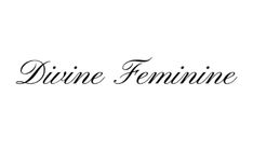 the word divine feminine written in black ink