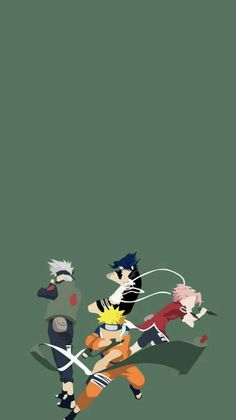 Silhouette Aesthetic, Paint Swatch Art, Naruto Leaf, Minimalistic Wallpaper, Naruto Team 7, Monkey Art