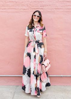 07.24.2016 Western Dresses For Women, Stylish Maxi Dress, Frock Fashion, Frock For Women, Indian Gowns Dresses, Stylish Party Dresses, Stylish Dresses For Girls, Frock Design, Floral Print Maxi Dress