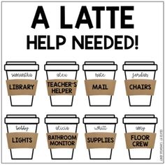 a poster that says, a late help needed for each classroom's library member