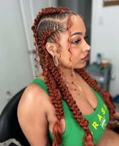 Ginger Hairstyles, Weave Hairstyles Braided, Braiding Styles, African Hair Braiding Styles, African Hair