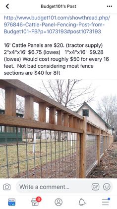 an image of a fence that has been placed in front of a house with the price tag