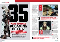 an article in the magazine about how to make pc gaming better