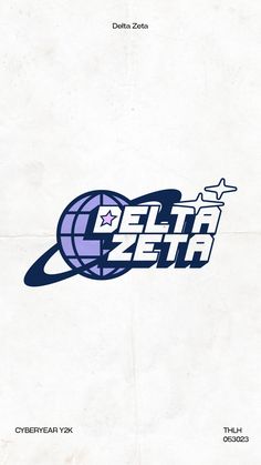 an advertisement for the delta zeta company, which is being used as a promotional material