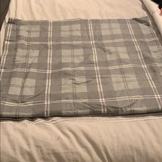 Brand New, Never Used, Nwot Comes As Set Of 2, Gray Plaid Pattern For King Set, Pictured Is Folded Will Ship Same Day Or Next Day Grey Flannel, Gray Plaid, Plaid Pattern, Tommy Hilfiger, Plaid, Grey, Pattern