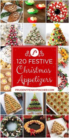 twelve festive christmas appetizers that are perfect for the holiday season to eat