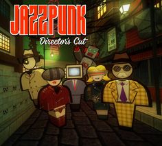 Jazzpunk Game, Am I Wrong, Punk Pins, Dumpster Diving, Game Poster, Soothing Sounds, Video Game Art, Game Art, Video Game