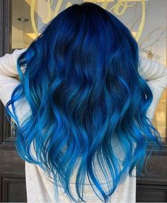 Jewel Tone Hair Color Ideas, Peach Hair Colors, Girly Hairstyles, Girly Hair, Blue Ombre Hair, Vivid Hair Color, Cute Hair Colors, Peach Hair, Dye Ideas