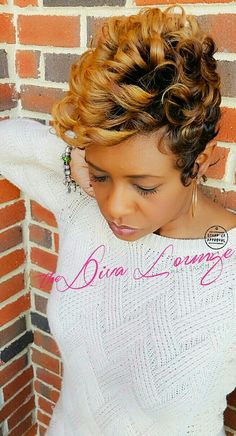 The Diva Lounge Hair Salon Montgomery, AL Larnetta Moncrief, Stylist/ Owner Hair With Curls, Short Sassy Haircuts, Montgomery Alabama, Wavy Bob Hairstyles