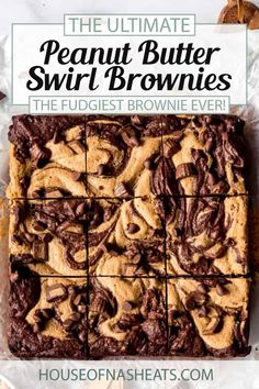 the ultimate peanut butter swirl brownies