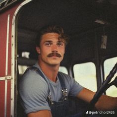 Mustache Styles, Mustache Men, 남자 몸, Corte De Cabelo Masculino, Country Boys, Dream Guy, Beard Styles, Facial Hair, العناية بالشعر