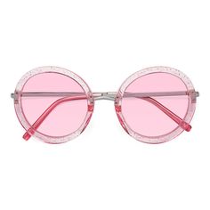 Oversized round frames with a sleek metal bridge bring a playful yet fashionable flair to any outfit. Crafted from eco-friendly plastic, they combine sustainability with style, perfect for those who love a fun and trendy look. The wide, cute design is both charming and modern, making these glasses a standout accessory for any occasion. Metal Bridge, Pink Gradient, Round Frames, Pearl Pink, Friendly Plastic, Gradient Sunglasses, Tinted Sunglasses, A Celebrity, Geek Chic