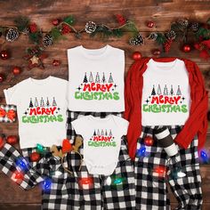 These matching Christmas t-shirts are a must have for your family holiday this year. These adorable shirts come in two colors black and white and multiple sizes for any size family. We use high quality, soft flex vinyl which not only creates a sharp, vivid graphic but will never look "faded" or “washed out” like some inks commonly do. Processing time is 2-4 days, delivery will depend on your choice at checkout First Class Mail 5-7 days, Priority Mail 2-4 days & Priority Express is 1-2 days. WE S Christmas Family Shirt, Matching Christmas Shirts, Personalized Matches, Christmas Party Shirts, Merry Christmas Shirts, Family Christmas Shirts, Family Shirt, Christmas 2020, Christmas Family