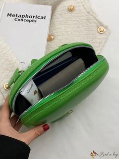 BirdinBag - Contemporary Chic Crossbody Bag Trendy Phone Shoulder Bag, Green Satchel Bag For School, Green Shoulder Bag For School, Green Satchel Shoulder Bag For School, Top Handle Shoulder Bag For School, Trendy Green Backpack, Green Shopping Backpack, Green Backpack For Shopping, Trendy Green Bag With Removable Pouch