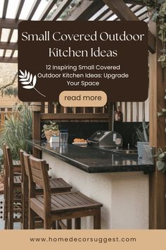 the small covered outdoor kitchen ideas