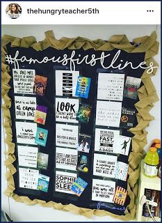 a bulletin board that has some writing on it with pictures and words attached to it