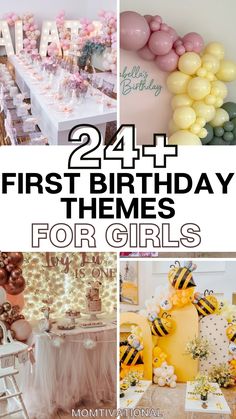 the first birthday themes for girls