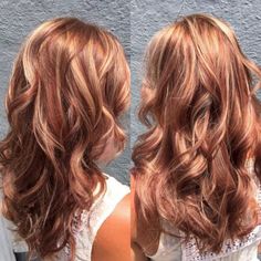 Light Auburn Hair Color, Light Auburn Hair, Red Hair With Blonde Highlights, Auburn Balayage, Long Hair Waves, Hair Blond, Hair Color Auburn