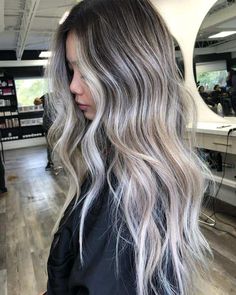 Dark Roots Mushroom Blonde Hair 1 Blonde Hair Asian, Blonde Asian Hair, Hair Asian, Dark Blonde Hair Color, Ash Blonde Balayage