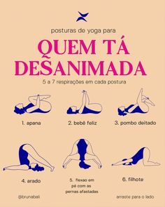 a poster with instructions to do yoga for beginners