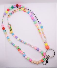 teacher lanyard Please note that every single lanyard is handmade by me so there may be slight variations in each lanyard, making this an extra special creation just for you! I use unfinished wooden beads that may naturally vary in size, color and texture. CAUTION: this item has small parts and may present a choking hazard. Do not give a gift to a child or leave item unattended with child. I usually send small thank you gifts for purchases.❤️ Beaded Teacher Lanyard, Lanyard Making, Teacher Lanyard Beaded, Diy Lanyard, Small Thank You Gift, Lanyard Teacher, Necklaces Gift, Toddler Classroom, Elementary Classroom Decor