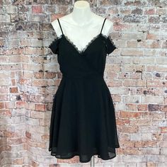 Lulus Cold Shoulder Skater Midi Dress Black Sz Medium New With Tags | 100% Polyester V-Neck Front With Cold Shoulder Short Sleeves Embroidered Hem Adjustable Straps Zips Up The Left Side Sheer Overlay Casual Contemporary Date Night Party Prom Formal Punk Goth Lightweight Holiday Normcore Bohemian Collegiate Vacation Resortwear Streetwear Coquette Girl Feminine Mobwife Bikercore Wedding Flowy Spring Summer Fall Winter Formal Punk, Streetwear Coquette, Coquette Girl, Embroidered Hem, Midi Dress Black, Sheer Overlay, Prom Formal, Night Party, Punk Goth