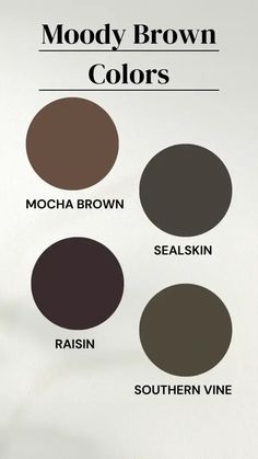 the color scheme for mood brown colors