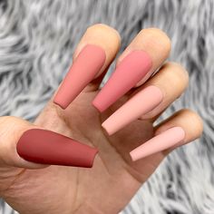 Matte Brown Coffin Acrylic Nails, Fall Acyrilics Nails Coffin, Coffin Style Nails Fall, One Color Nails Simple Winter, Long Coffin Fall Nails, Brown Matte Acrylic Nails, Fall Matte Nails Coffin, Dark Brown Matte Nails, Fall Multi Colored Nails