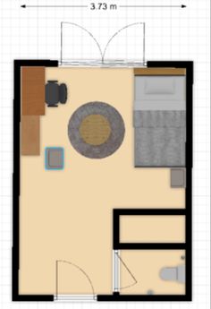 the floor plan for a small apartment