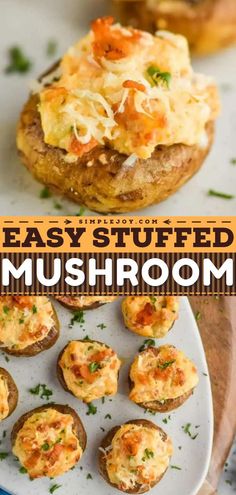 Stuffed Mushroom Recipe, holiday appetizers, thanksgiving, christmas Stuffed Mushroom Appetizers Easy, Mushroom Appetizers Easy, Christmas Orderves, Mushroom Caps Stuffed, Stuff Mushrooms, Stuffed Mushrooms With Cream Cheese, Cream Cheese Stuffed Mushrooms, Stuffed Mushroom Recipe, Xmas Appetizers