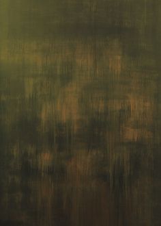 an abstract painting with green and yellow colors