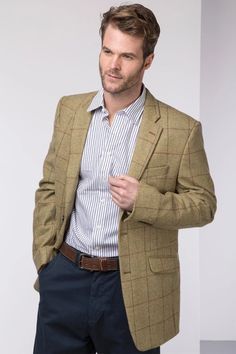 Men's Yellow Tweed Jacket | Men's Tweed Blazer UK | Rydale Men Classic, Yellow Jacket, Sport Coats