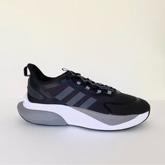 Adidas Alphabounce+ Running Shoe - Men's Size: 11 New Without Box. Tags Attached Mrsp: $90 Hit Your Stride In The Alphabounce+ Running Shoe From Adidas. Its Cloudfoam And Bounce Midsole, Combined With A Lightweight Upper, Ensures A Breezy Fit To Carry You From Warm-Up To Cool-Down. Features Synthetic & Textile Upper Made Of At Least 50% Recycled Materials Lace-Up Closure Round Toe With Bumper Padded Collar Textile Lining Cushioned Footbed Cloudfoam & Bounce Midsole Rubber Sole Imported Modern Adidas Low-top Running Shoes, Modern Low-top Running Shoes With Adidas Logo, Adidas Low-top Running Shoes With Abzorb Midsole, Modern Adidas Running Shoes, Adidas Running Shoes With Translucent Outsole, Adidas Running Shoes With Translucent Outsole For Jogging, Adidas Running Shoes With Abzorb Midsole For Casual Wear, Modern Adidas Running Sneakers, Adidas Low-top Running Shoes With Air Cushioning