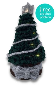 Brighten your winter with this whimsical Christmas tree free crochet pattern! Designed for easy to intermediate skill levels, this textured tree is adorned with a delightful star topper and can include optional fairy lights for a festive touch. This crochet project serves as a lovely gift or a delightful amigurumi toy for children. Follow the tutorial provided to create your own charming decoration that will make your Christmas season extra special! Crochet Christmas Trees Pattern, Crochet Christmas Tree, Christmas Crochet Patterns Free, Crochet Christmas Trees, Winter Decoration, Little Christmas Trees, Beginner Crochet Projects, Crochet Decoration, Crochet For Boys