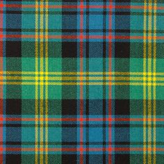 a plaid pattern is shown in blue, green and yellow