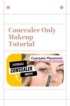 If you're looking for a makeup tutorial that will teach you how to apply concealer correctlythen this is the article for youWe'll also be discussing some of the most common mistakes that people make when applying concealerwhich can cause creasing and an overall uneven appearance. Make Up Brushes Aesthetic, Concealer Only Makeup, Make Up Brushes Guide, Makeup Ideas Fun, Hoco Makeup Ideas, Natural Makeup Tutorial For Beginners, Foundation Makeup Tips, Brushes And Their Uses, Brushes Aesthetic