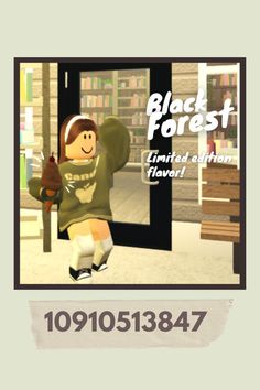 an animated image of a person in front of a door with the words black forest united culture