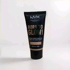 NYX Professional Makeup Born To Glow! Naturally Foundation, 1.01oz BTGRF 07 Natural Too Faced Foundation, Beauty Makeup, Health And Beauty, Foundation, Health