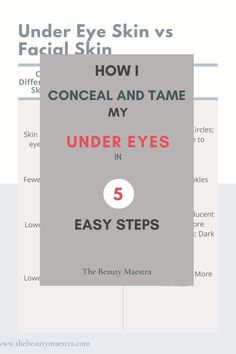 This post explains a very effective and easy method of concealing and smoothing out the under eye. Perfect for any age and especially mature skin. Makeup For 60 Year Old, Dry Under Eyes, Makeup Over 50, Eye Skin Care, Makeup Hacks Beauty Secrets, Simple Lifestyle, Skincare And Makeup