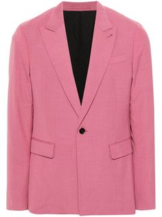 Find ALL SAINTS Aura Single-breasted Blazer on Editorialist. mulberry pink tailored design peak lapels front button fastening long sleeves buttoned cuffs chest welt pocket two front flap pockets American rear vent straight hem Blazer Pink, Aviator Watch, City Shorts, Balenciaga Track, Tuxedo Suit, Tailored Design, Balenciaga Triple S, Dress Watch, Breasted Blazer