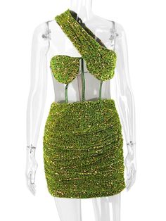 Material Composition: Natural fiberMaterial: PolyesterGender: WOMENFabric Type: VelvetDresses Length: Above Knee, MiniDecoration: SequinsColor: GreenClosure Type: zipperBrand Name: JillPeriAge: Ages 16-28 Years Old Size Chart Model Show Real Pictures