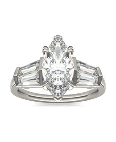 in stock Marquise Engagement Ring, Charles And Colvard Moissanite, 3 Carat Diamond, Marquise Diamond Ring, Engagement Rings Marquise, Marquise Diamond, 14k White Gold Ring, 3 Carat, White Gold Rings