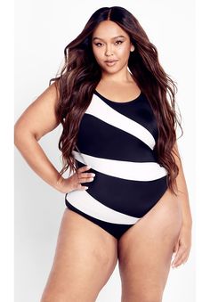 Tropics Spliced 1-Piece SwimsuitJERSEY KNITMACHINE WASHImported | Plus Size Women's Tropics Spliced 1Piece Swimsuit by Avenue in Black (Size 22) Wedge Dress Shoes, Facebook Style, Plus Size Swim, Plus Swimwear, Womens Scrubs, Knit Leggings, Petite Tops, Pajama Bottoms, Plus Size Swimwear