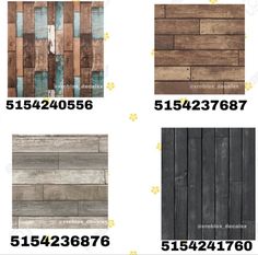 the different types of wood flooring in various sizes and colors, including brown, blue,