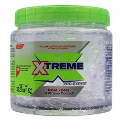 Lock in your looks with Xtreme Professional Styling Gel, l Jumbo Clear Jar. This ultra-powerful styling essential keeps styles in place for up to 24 hours without drying, stripping or depositing. Xtreme hair gel has an alcohol-free formula that won't dry out hair or strip away hair color the way many hair gels can. The gel is rich in aloe vera to soothe and hydrate as it holds. It's specially formulated to be residue-free, for healthy scalp and hair. Each tub contains 35 oz. Xtreme Professional Herbal Essence Shampoo, 4b Hair, Beard Wax, Hair Color Remover, Shampoo And Conditioner Set, Hair Tape, Clear Jars, Hair Pomade, Herbal Essences