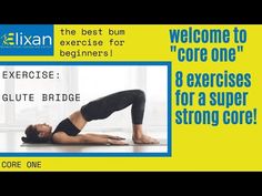 an advertisement for a yoga studio featuring a woman doing a backbend pose with the words, welcome to core one