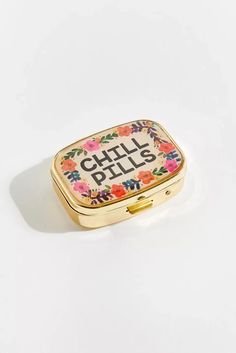 Best White Elephant Gifts, Medicine Organization, Chill Pill, Pill Organizer, Pill Case, Natural Life, White Elephant Gifts, Inspirational Message, Lifestyle Shop