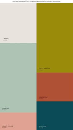 the color scheme for an interior design project